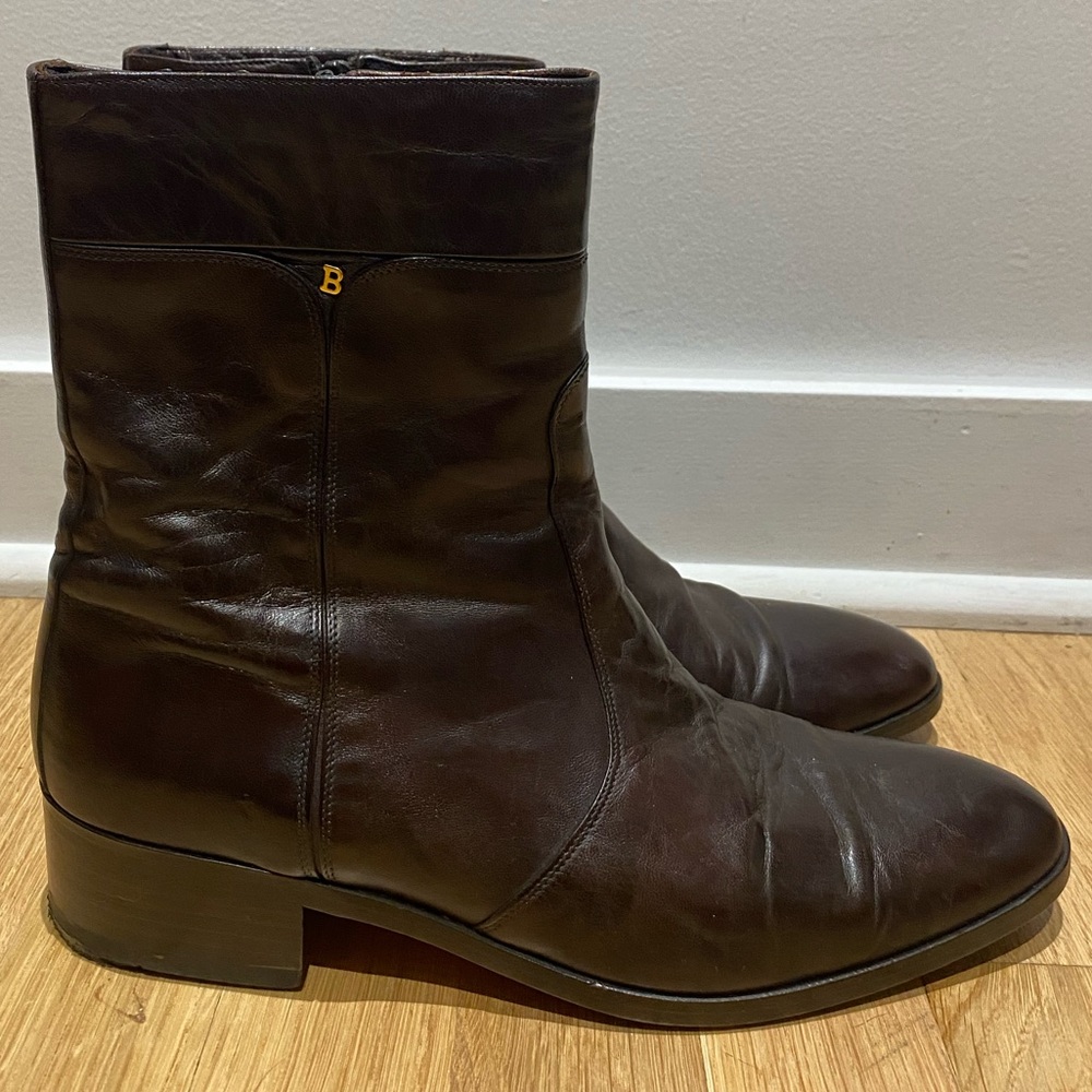 Bally vintage brown leather boots